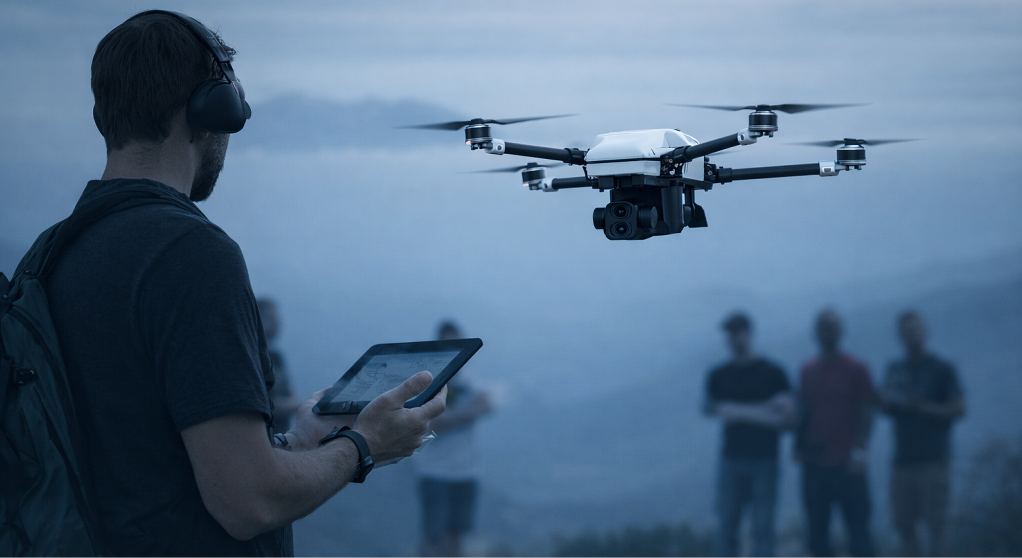 Axldrone team and drone